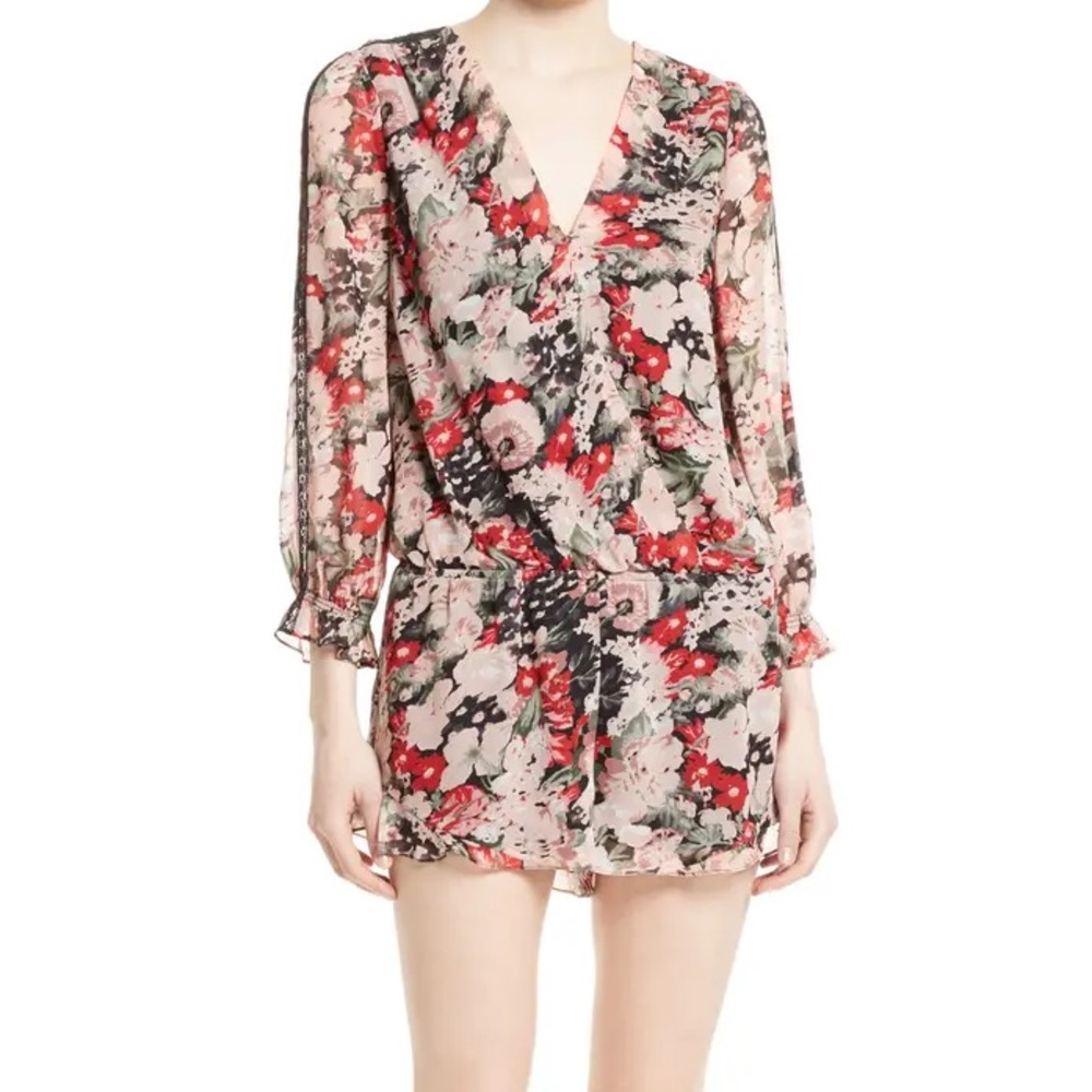 Joie Silk Floral Print Romper